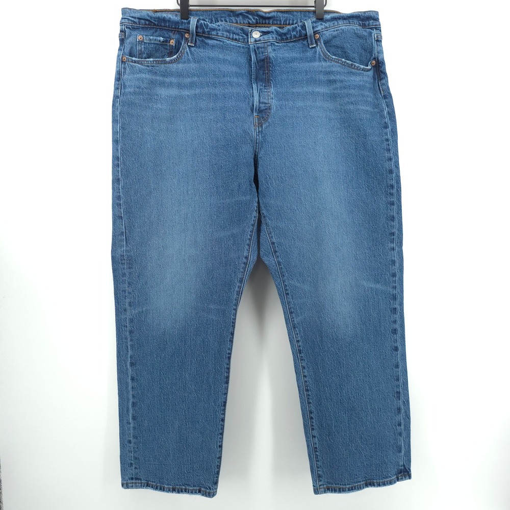 Levis Women Jeans 501 Original Fit 22W Medium Wash Denim Classic Straight Leg